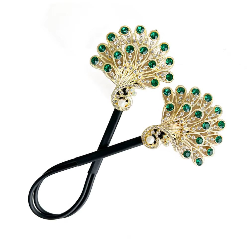 Peacock Shape Hair Clip Bun Maker Women Peacock Hairstyle Twist Hairs Curler Bun Maker Easy Fast Snap Roll Hair Tool Long Hairs
