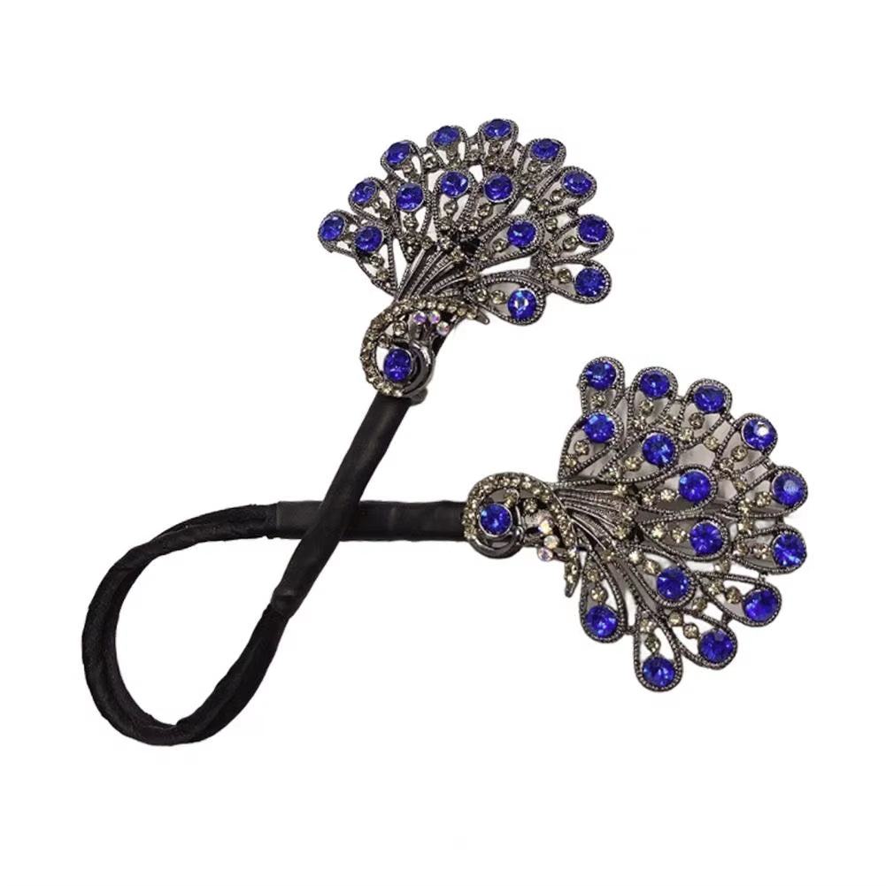 Peacock Shape Hair Clip Bun Maker Women Peacock Hairstyle Twist Hairs Curler Bun Maker Easy Fast Snap Roll Hair Tool Long Hairs