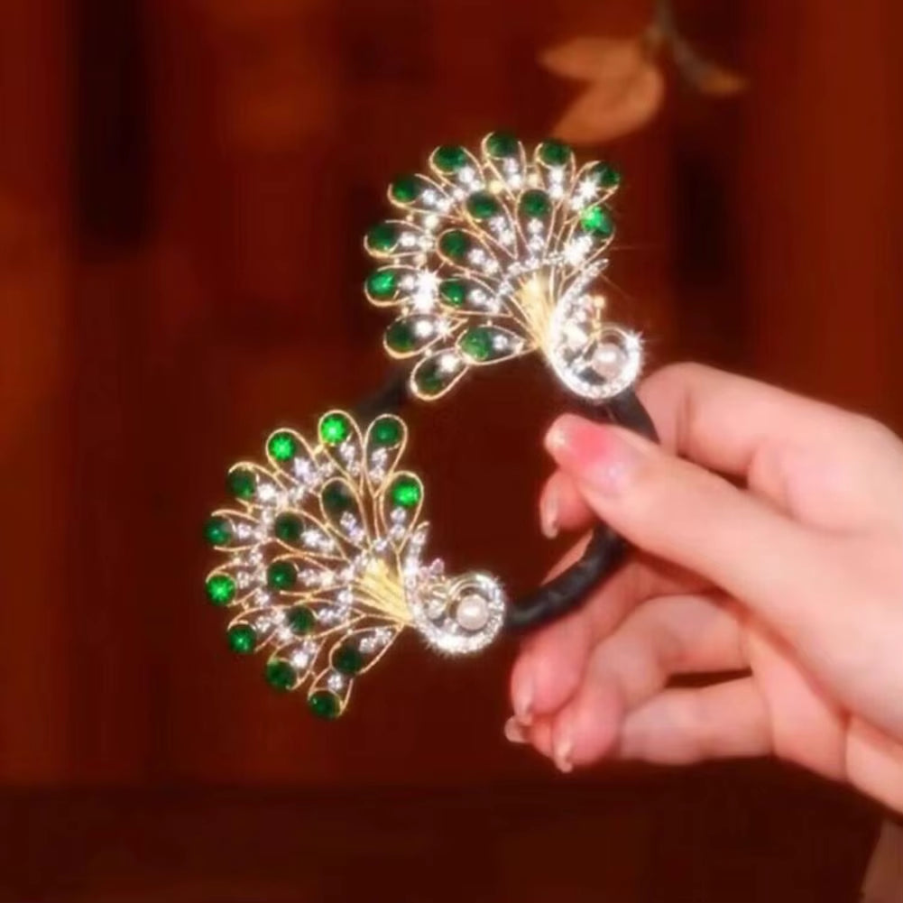 Peacock Shape Hair Clip Bun Maker Women Peacock Hairstyle Twist Hairs Curler Bun Maker Easy Fast Snap Roll Hair Tool Long Hairs
