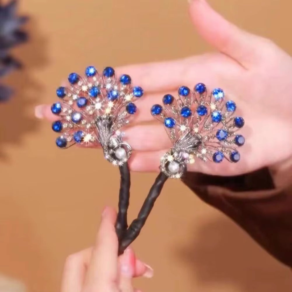 Peacock Shape Hair Clip Bun Maker Women Peacock Hairstyle Twist Hairs Curler Bun Maker Easy Fast Snap Roll Hair Tool Long Hairs