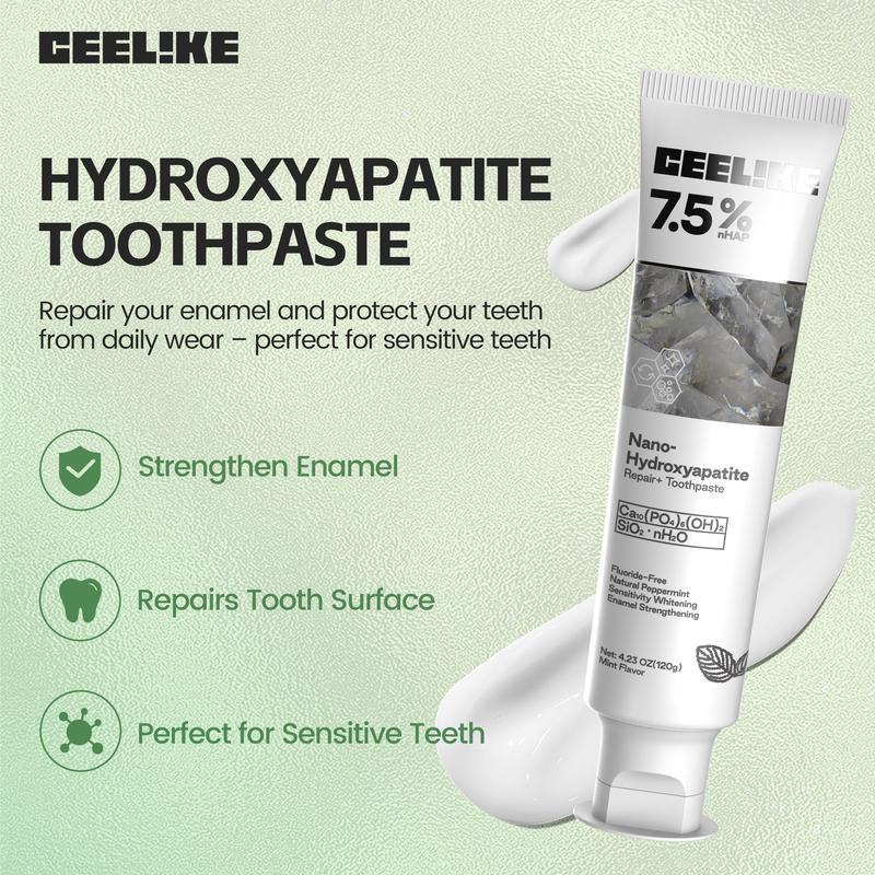 Ceelike Fluoride-Free Hydroxyapatite Toothpaste | Enamel Repair & Fresh Breath | Gentle Mint Flavor | 4.23 Oz Oral Care #Springtok